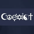 thumbnail image 3 of CafePress - Coexist T Shirt - Women's Traditional Fit Dark T-Shirt, 3 of 4