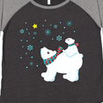 thumbnail image 4 of Inktastic Christmas Polar Bear and Cub with a Star Women's Plus Size T-Shirt, 4 of 5