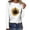 White, variant on T Shirts For Women Loose Fit Sunflower Print O-Neck Long Sleeve Pullover Sweatshirt Blouse Tshirts Top