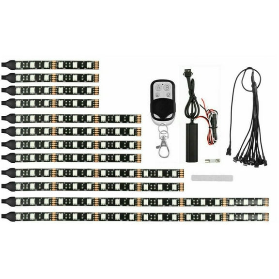 12Pcs Multicolor Motorcycle Neon Under Glow Underglow Lights Strip Kit for Universal Motor Motorcycle