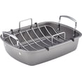 thumbnail image 4 of Nonstick Roasting Pan with Rack, 17" x 13", Gray, Durable Roaster for Oven Cooking, Ideal for Roasting Meat, Poultry & Vegetables, 4 of 4