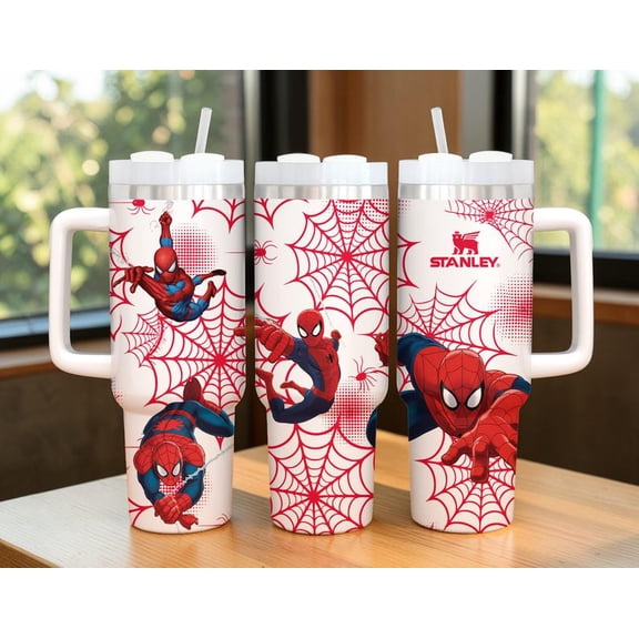 Spider-Man Tumbler 40oz , Superhero Tumbler Cup, Movie Coffee Tumbler, Gift For Him