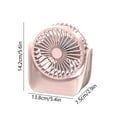 thumbnail image 7 of USB Desk Fan, Mini Fan Portable, 3 Speeds Desktop Table Cooling Fan, Plug in Power Fan, Rotation Strong Wind, Quiet Personal Small Fan for Home Desktop Office Travel Bedroom, 7 of 7