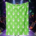 thumbnail image 5 of LEFXSMR Halloween Blanket Flannel Ghost Gnome Pumpkin Decor Holiday Fall Throw Blanket for Couch Bed Halloween Decorations, 27.56*39.37", 5 of 8