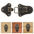 thumbnail image 5 of MRLESS Antique Chest Latch Hardware Set - Duckbilled Hasp Clasp Toggle Latch for Jewelry Box, Suitcase, Small Metal Lock, 5 of 8