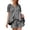 Black, variant on Women Gingham Set 2 Piece Cotton Lounge Sets Puff Sleeve Ruffle Babydoll Shirt Shorts Summer Outfits