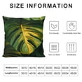 thumbnail image 5 of Acheng Short Plush Pillowcase 1 Piece - Palm Leaves with Lush Branches and Leaves, Tropical Jungle Palm Leaves with Charming Colors White, 5 of 5