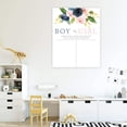 thumbnail image 4 of Koyal Wholesale Large Baby Shower Canvas What Will It Baby Be Cast Your Vote Sign, 16 x 20 Inches, Boy Or Girl Florals, 4 of 5