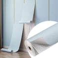 thumbnail image 2 of 2 Pack Peel and Stick Wallpaper Solid White Contact Paper 20inch×40inch Self Adhesive Wallpaper Removable Waterproof For Bad Walls,3D 3mm Wall Panels For Kitchen Living Room Bedroom Ceilings, 2 of 8