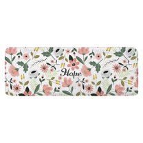 Pioneer Flower Floral Print Pattern Kitchen Rug Mat,Kitchen Runner Rugs Non Skid Washable,Decorative Kitchen Floor Mats for Kitchen,Sink,Laundry,17"x47.2"