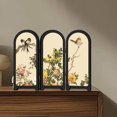 thumbnail image 1 of Elodie Chinese Design Mini Screen Ornament 3 Panel Divider for Fireplace Countertop B, 1 of 8