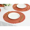 thumbnail image 5 of Unique Bargains Rustic Placemats Set of 6 Placemats Kitchen Table Mat Orange, 5 of 6