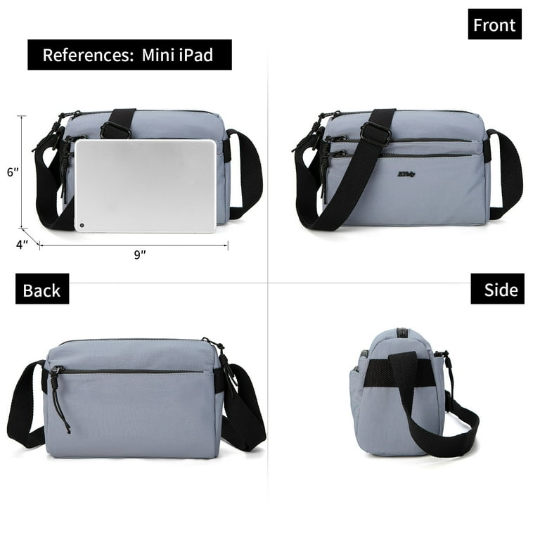ETidy Black Nylon Crossbody Travel Bag For Women ETidy Black Nylon Crossbody Travel Bag For Women
