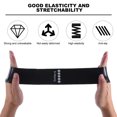 thumbnail image 3 of Uxcell Resistance Loop Exercise Bands 12" Elastic Workout Bands for Working Out Fitness, Black 10 Pack, 3 of 6