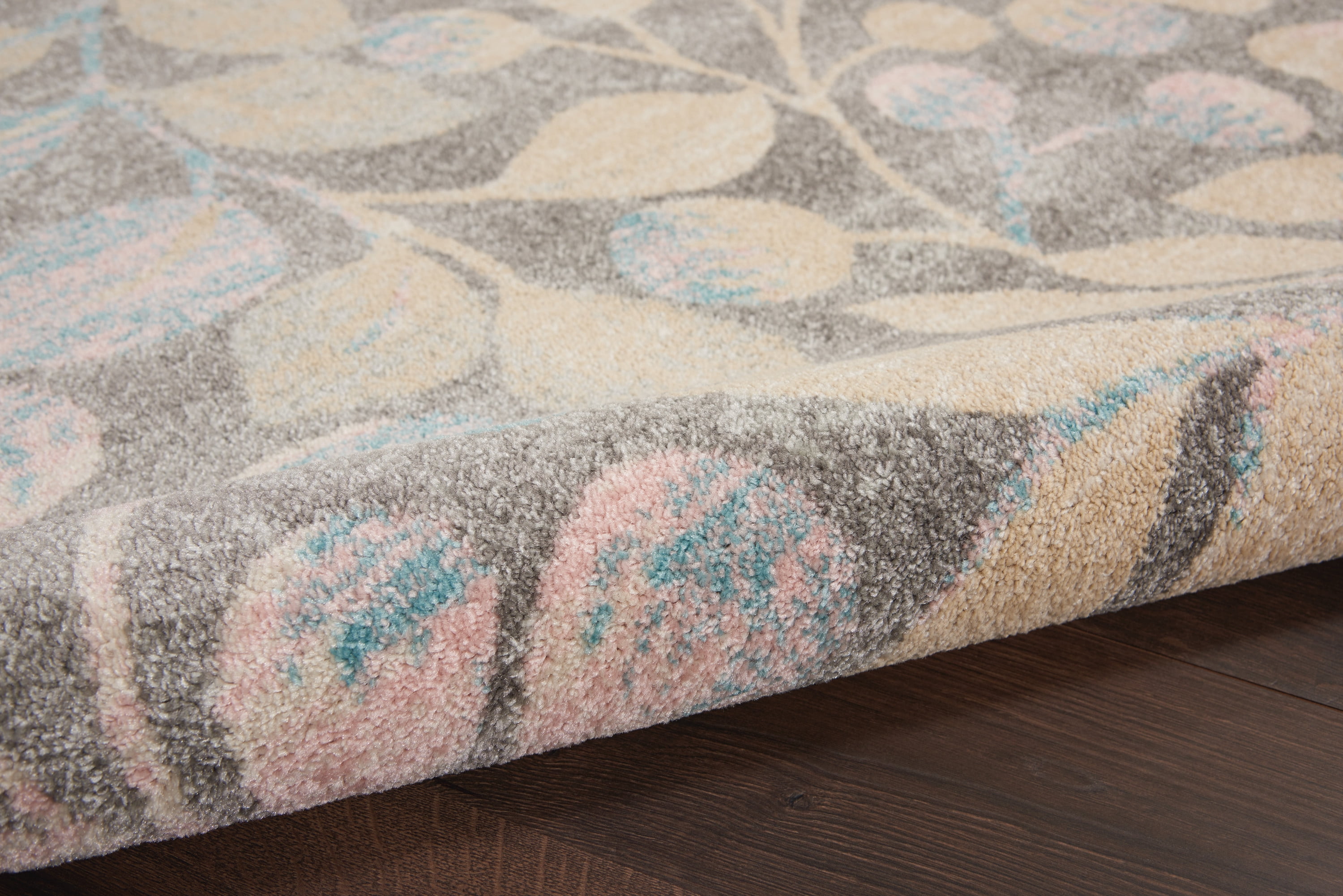 Nourison Tranquil Nature Grey/Beige 4' x 6' Area Rug, (4x6)