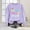 A64 Purple, variant on Trikvn Women's Volleyball Graphic Sweatshirts Long Sleeve Crewneck Pullover Tops Casual Fall Game Day Shirts Colorful Letter Print Sports Athlete Mom Clothing