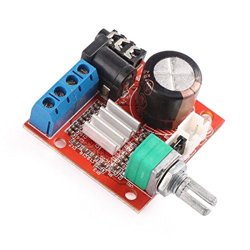 DROK PAM8610 Mini Stereo AMP 10W+10W 