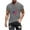Gray, variant on Cxenplz Mens Tops Summer Casual Cotton Shirts Heart USA Flag 4th of July Patriotic Tshirt Graphic Short Sleeve Tops