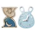 thumbnail image 1 of 2x Niñas Tableros ocupados Reloj Habilidad Aprendizaje Juguetes Montessori Juguetes sensoriales Juguete de artesanía de madera Accesorios de bricolaje Tableros de Conejo azul Macarena none, 1 of 8