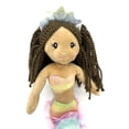 thumbnail image 2 of The Petting Zoo Mermaid Doll Plushie, Gifts for Girls, Ombrez Mermaid Stuffed Animals, Mermaid Plush Toy, Dark Skin, 12 Inch, 2 of 5