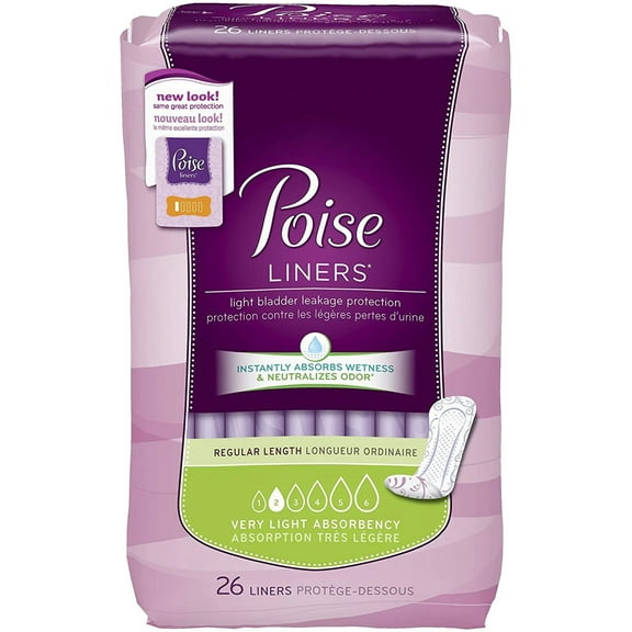 Poise Pantiliners, Poise Pantiliners, (1 PACK, 26 EACH)