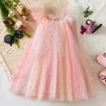 thumbnail image 2 of Toddler Baby Girl Summer Dress Tutu Dresses For Toddler Girls Easter Dresss Princess Dress Carnival Ruffle Spring Summer Dresses Beach Vacation Outfit #Pink 3-4 Years, 2 of 5