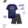 thumbnail image 2 of Pro Athlete Boys Shorts Set - 2 Piece Athletic Performance T-Shirt and Gym Shorts Activewear Set, 2 of 7
