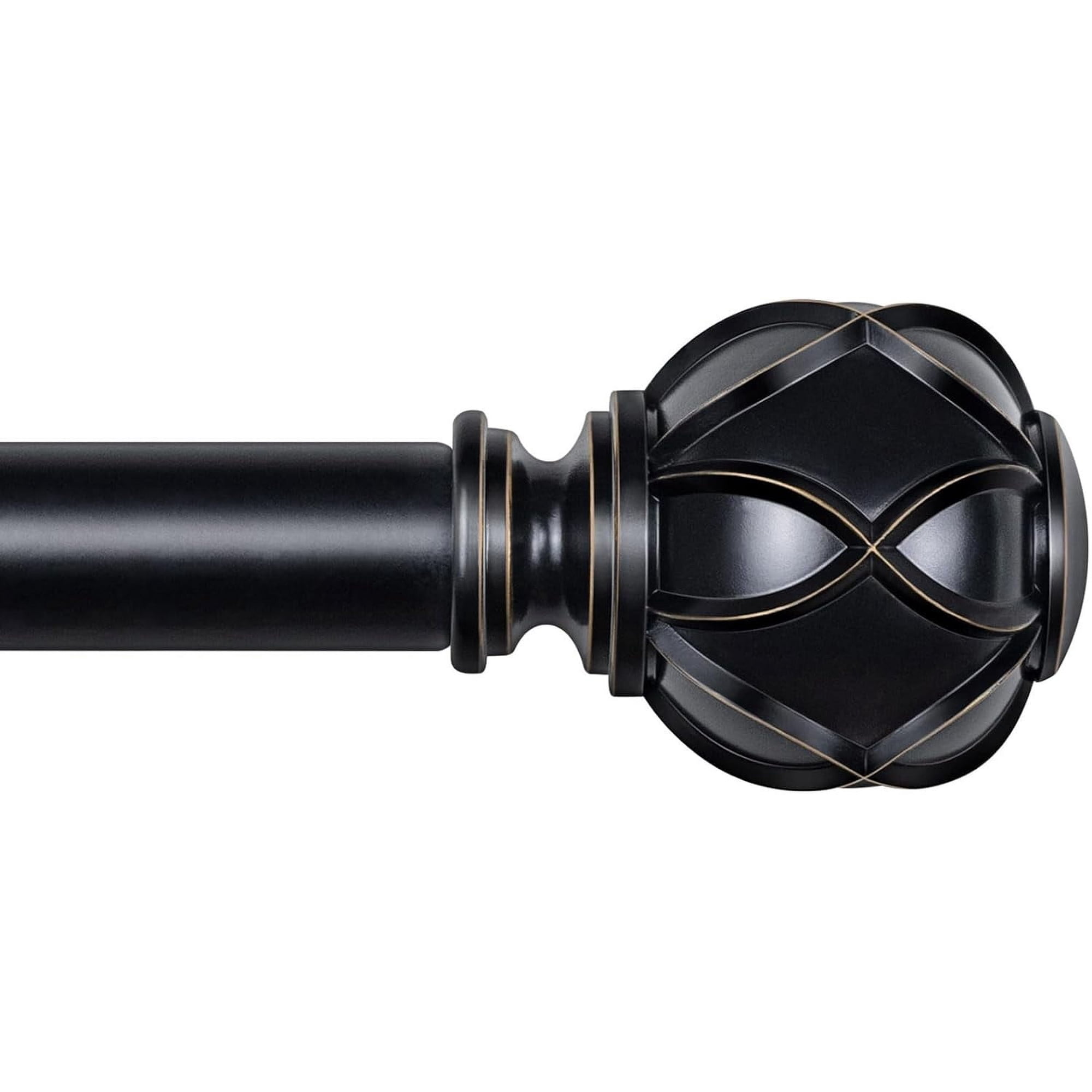 KAMANINA Curtain Rod Netted Texture End 32-144