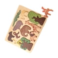 thumbnail image 2 of Wooden Animal Block Puzzle Cognitive Hand on Ability Hand Eye Coordination Brain Teasers Educational Toy Building Blocks for Boys and Girls, 2 of 9
