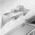 thumbnail image 6 of GRIDMANN 18" x 60" NSF Stainless Steel Kitchen Wall Mount Shelf w/ Backsplash, 6 of 7