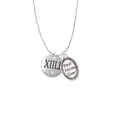 thumbnail image 2 of Delight Jewelry Silvertone Half Marathon with Clear Crystal Roman Numeral Best Mom Ever Charm Necklace, 2 of 4