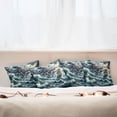 thumbnail image 4 of Ambesonne Nautical Throw Pillow Cover Pack of 4, Fantasy Sea World Kraken, 4 Pcs-24" x 24", Teal Mauve, 4 of 5