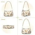 thumbnail image 7 of FORMRS Womens Shoulder Bag with Chain Strap Clutch Purse Cute Tote Handbag, Beige Watercolor Seashells, 7 of 7