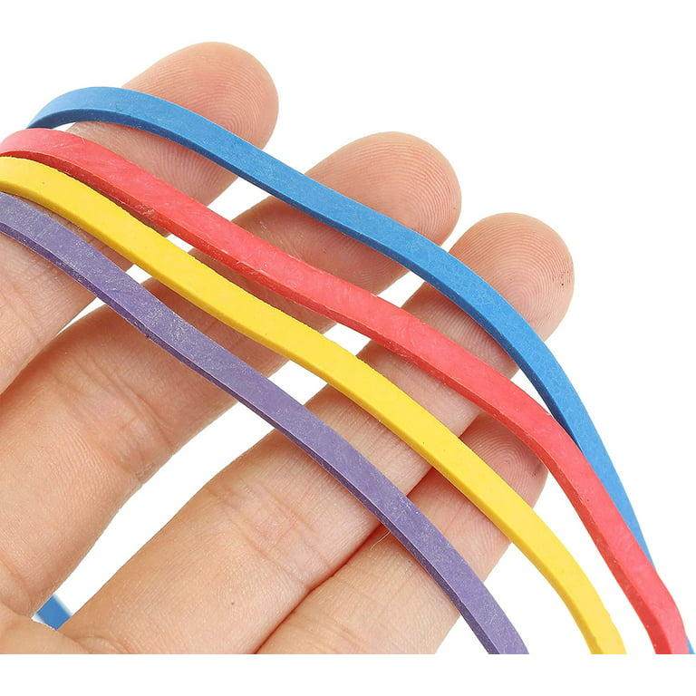 Frcolor Rubber Bands Bands Elastic Stretchable Heavy Band Duty Small Thick  Rubberbands Cash Money Yellow Office Colored Band 