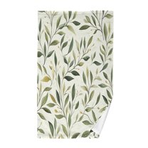 Yayeee 2 Pack Hand Towels for Bathroom 100% Cotton 16" x 28" Kitchen Towel, Lush Greenery