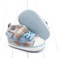 thumbnail image 5 of URMAGIC Baby Girls Boys Canvas Sneakers Soft Sole Ankle Infant First Walkers Crib Shoes 0-18 Months, 5 of 7