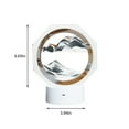 thumbnail image 3 of xjwjuw Moving Sand Art Lamp – 6.69in Sandscape Lamp, 360° Rotating Quicksand Light, USB RGB Color Changing Table Lamp, Liquid Sand Art for Bedroom, Living Room, Desk Decoration, Gift Ideas, 3 of 7
