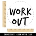 thumbnail image 2 of Work Out Fun Text Self-Inking Rubber Stamp Ink Stamper - Red Ink - Large 1-1/2 Inch, 2 of 7