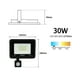 thumbnail image 2 of REFLECTOR LED 30W CON SENSOR DE MOVIMIENTO Y CONTRA EL AGUA (IP66) LUZ BLANCA JWJ, 2 of 2