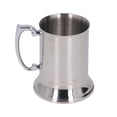 thumbnail image 2 of Double Wall Beer Stein, Stainless Steel  Thermal Insulation Easy To Clean Coffee Mug Rustproof Silver  For Bar, 2 of 8