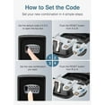 thumbnail image 6 of Key Safe Combination Lock Box 4-Digit Wall Mount Storage Safe Security Outdoor, 6 of 6