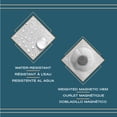 thumbnail image 5 of Moorefield Pebbles PEVA Shower Liner with Black Grommets, Soft-Touch, 72" x 72", Black, 5 of 7