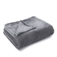 thumbnail image 2 of Surpdew Flannel Blanket Gift Plain Blanket Spring Sofa Blanket Gray, 2 of 7