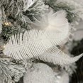thumbnail image 2 of 6Pcs Christmas Tree Decoration Clip On Fake Feather Glittery Baubles Ornament, 2 of 6