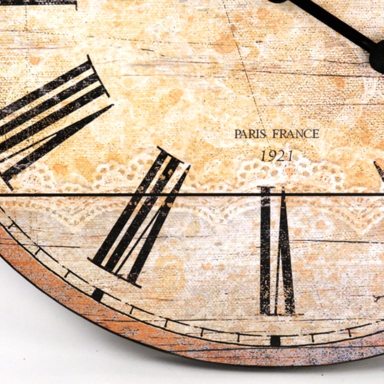 Zentique 32 in. Paris Round Wooden Wall Clock - Walmart.com