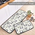 thumbnail image 6 of Dailycode 2 Pcs Kitchen Rug Set Non Slip Absorbent Soft Floor Mats for Kitchen Bathroom Cute Panda Face and Bamboo 19.7"x27.6"+19.7"x47.2", 6 of 7