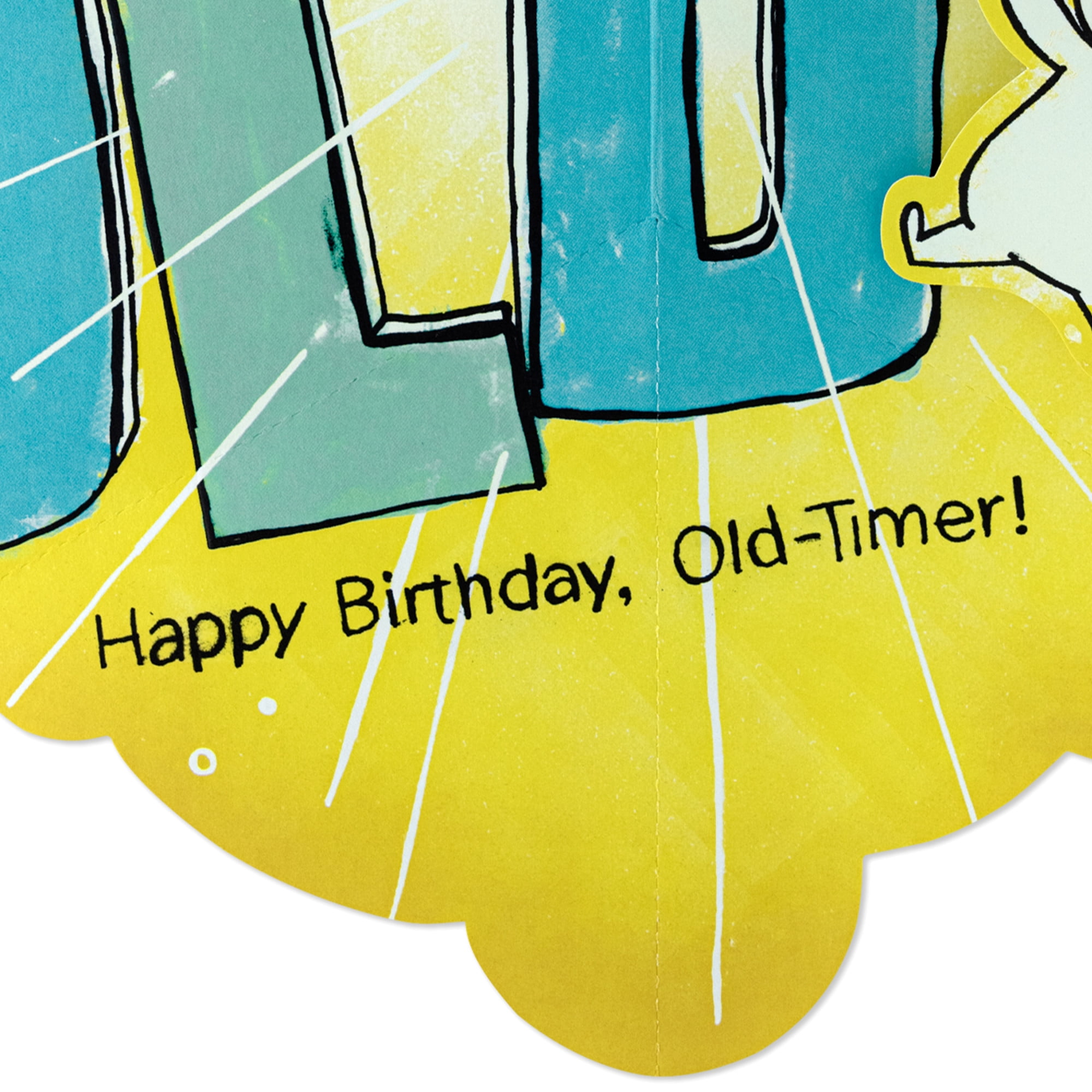 Hallmark Funny Pop-Up Birthday Card (Hate to Spring This On You, Old-Timer)