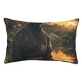 thumbnail image 1 of Fotbe Sunset Meditating Doberman Funda de Almohada Decorativa Estilo Occidental, Lujo en Algodón, Fundas para Almohadas King, Cojín Estampado para Decoración del Hogar-20"x30", 1 of 6