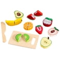 thumbnail image 3 of Juguete de corte de madera para niños, juego de alimentos de madera, juego de alimentos de madera, juguete de cocina para fiestas, actividades, regalo Fruta, 3 of 9