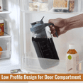 thumbnail image 5 of Cold Brew Coffee Maker Jar 64Oz, Thick Glass Pitcher Flip Cap Spout Lid with Handle, 5 of 7